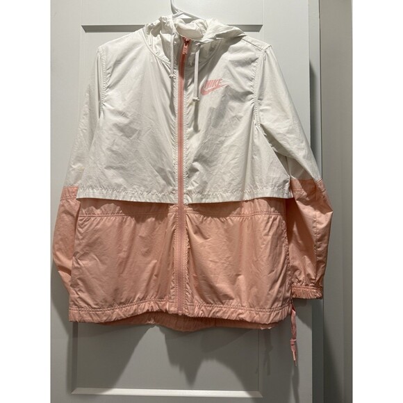 Nike Training Wind-runner Vented Windbreaker  Pink Coral/White Women's Medium M - Picture 1 of 6